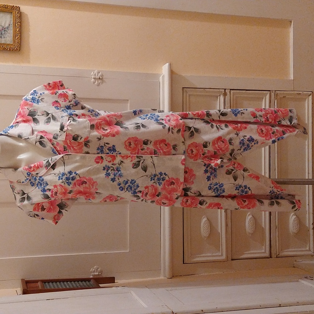 Karen Neuburger floral summer PJ set Sz PM